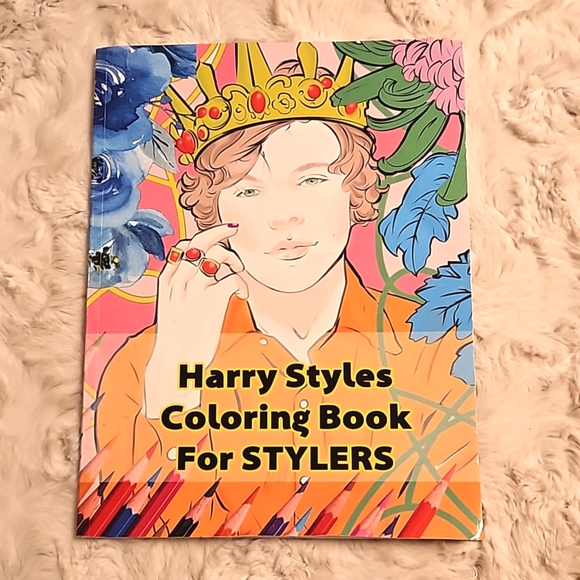 Harry Styles Coloring Book for Stylers 17 pages left fan band music merchandise - Picture 1 of 16